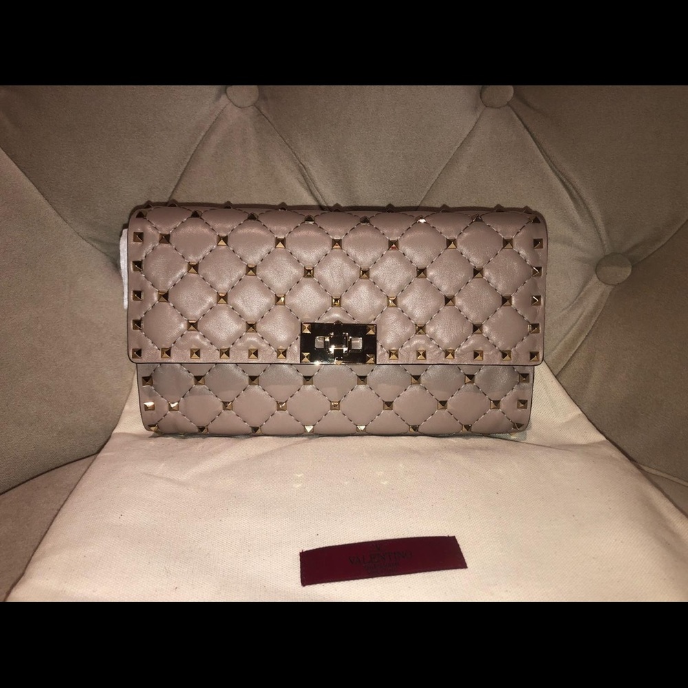 valentino rock stud spike napa leather